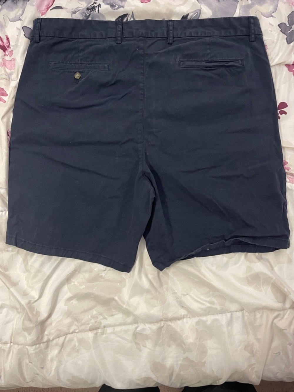 Old Navy Men's Navy Flat Front Cotton Shorts